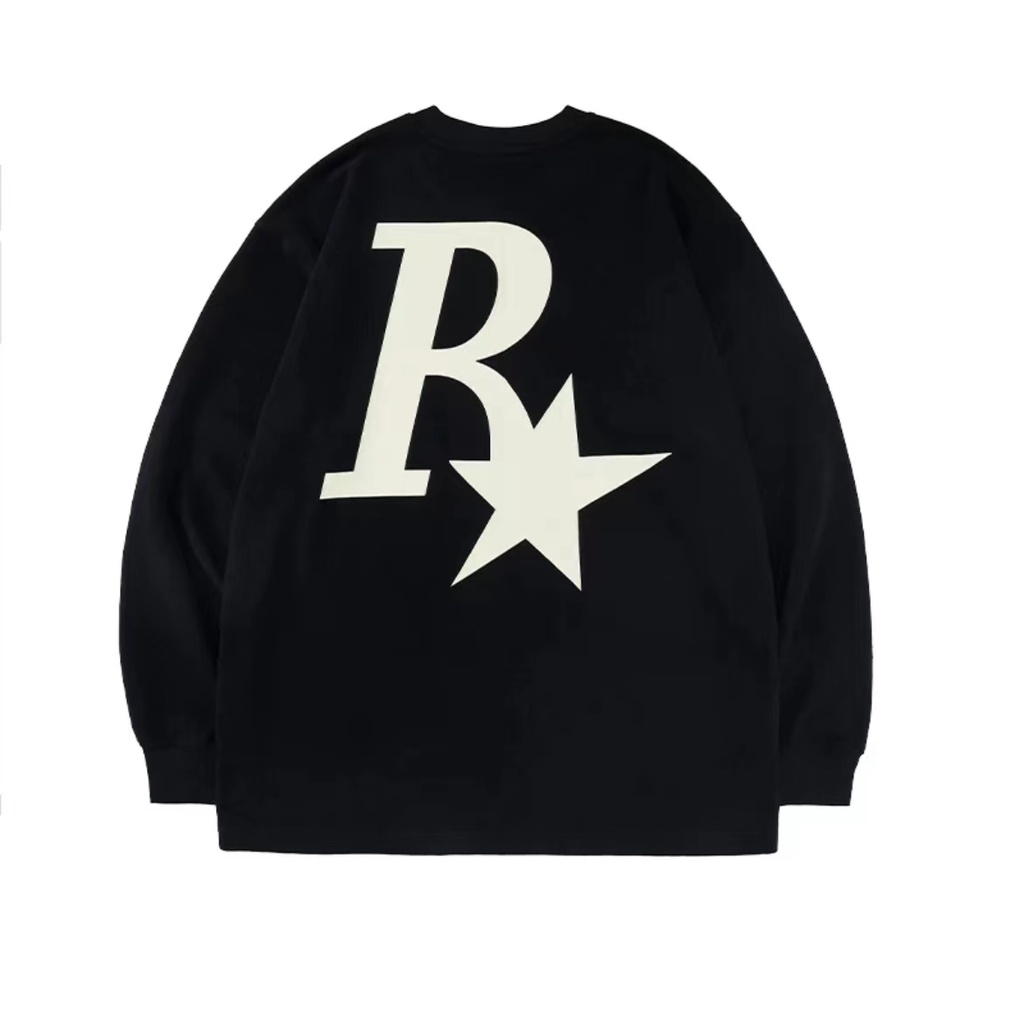 NRVP Mới Áo Thun Tay Dài Dáng Rộng In Chữ Phong Cách Hàn Quốc 2023