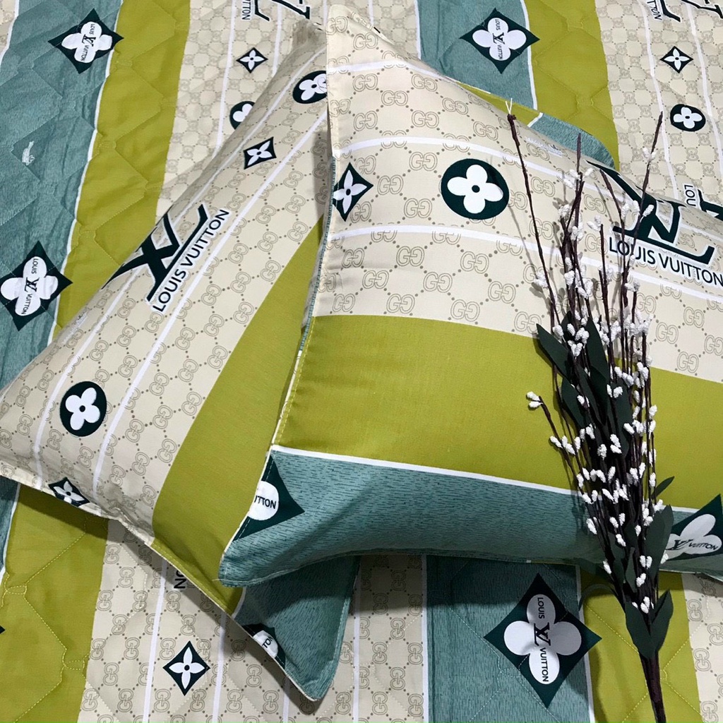 bộ ga 2mx2m2 cotton Thắng Lợi, ga giường (4 món) Chuẩn LOGO