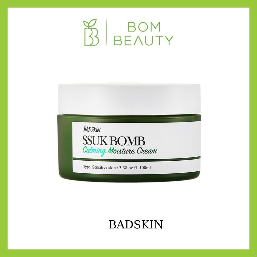 Kem dưỡng ngải cứu giúp dịu da BadSkin SSUK Bomb Calming Moisture Cream 100ml