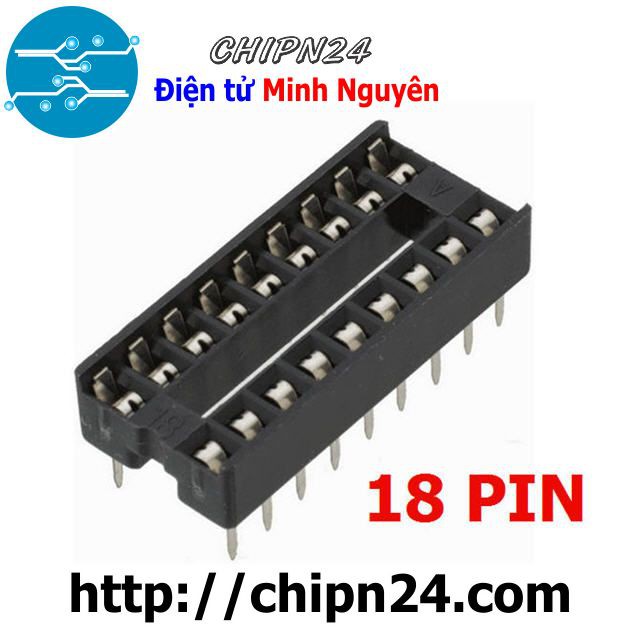 [5 CÁI] ĐẾ IC 18P (DIP18)