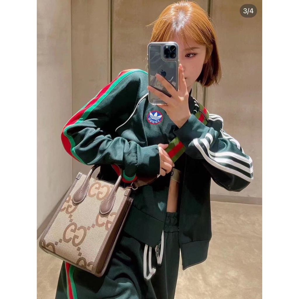 Bộ Nỉ Nam Thu Đông mã MV8042 kết hợp Adidas Gucci hai màu xanh và đen
