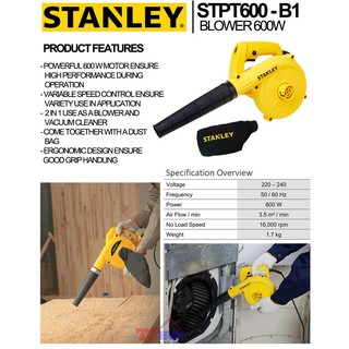Máy thổi lò Stanley STPT600