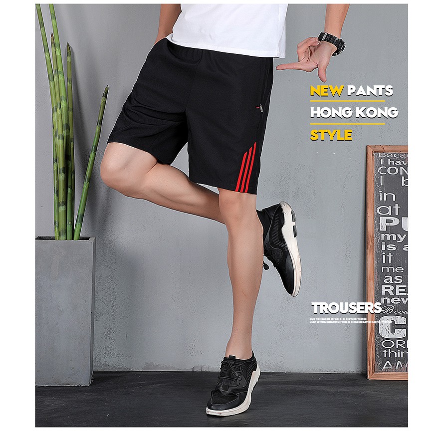 Quần short thể thao co giãn thời trang thường ngày cho nam | BigBuy360 - bigbuy360.vn