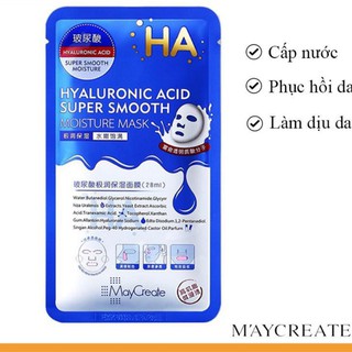MAYCREATE | Mặt Nạ Dưỡng Ẩm Dưỡng Trắng Da HA Maycreate Mask Ha 1 miếng Hàng Nội Địa Trung Dưỡng ẩm, làm dịu da auth