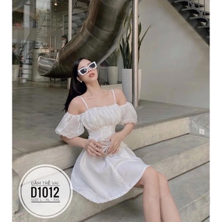 BIGSIZE NHUNG LÊ Đầm trễ vai D1012