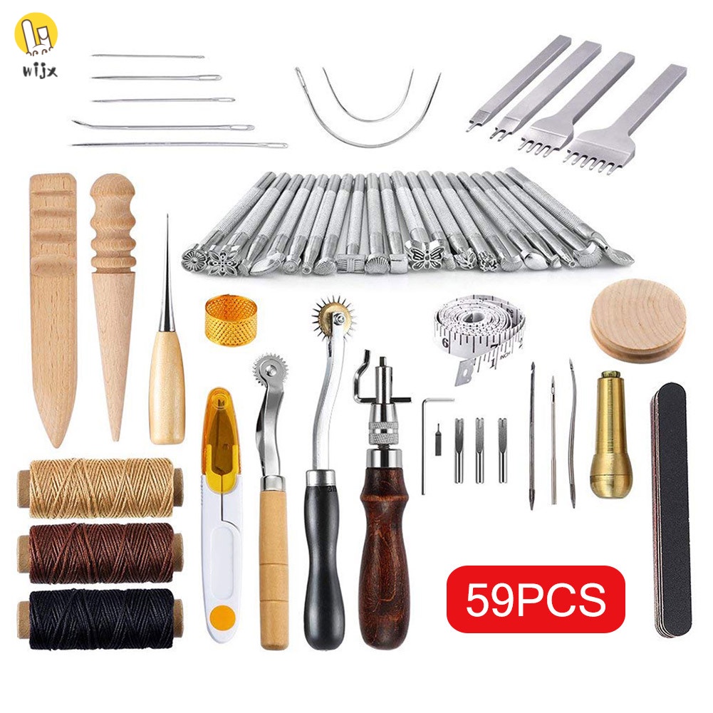 Set 59 Dụng Cụ May Vá Đồ Da Thủ Công