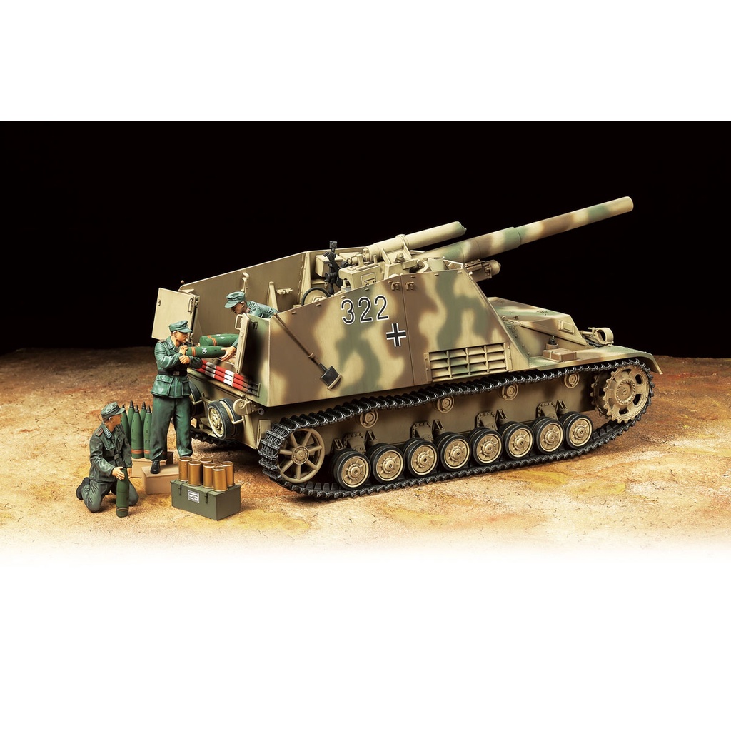 Mô hình lắp ráp xe tăng Đức 1/35 SCALE GERMAN HEAVY SELF-PROPELLED HOWITZER HUMMEL (LATE PRODUCTION) 35367 Tamiya