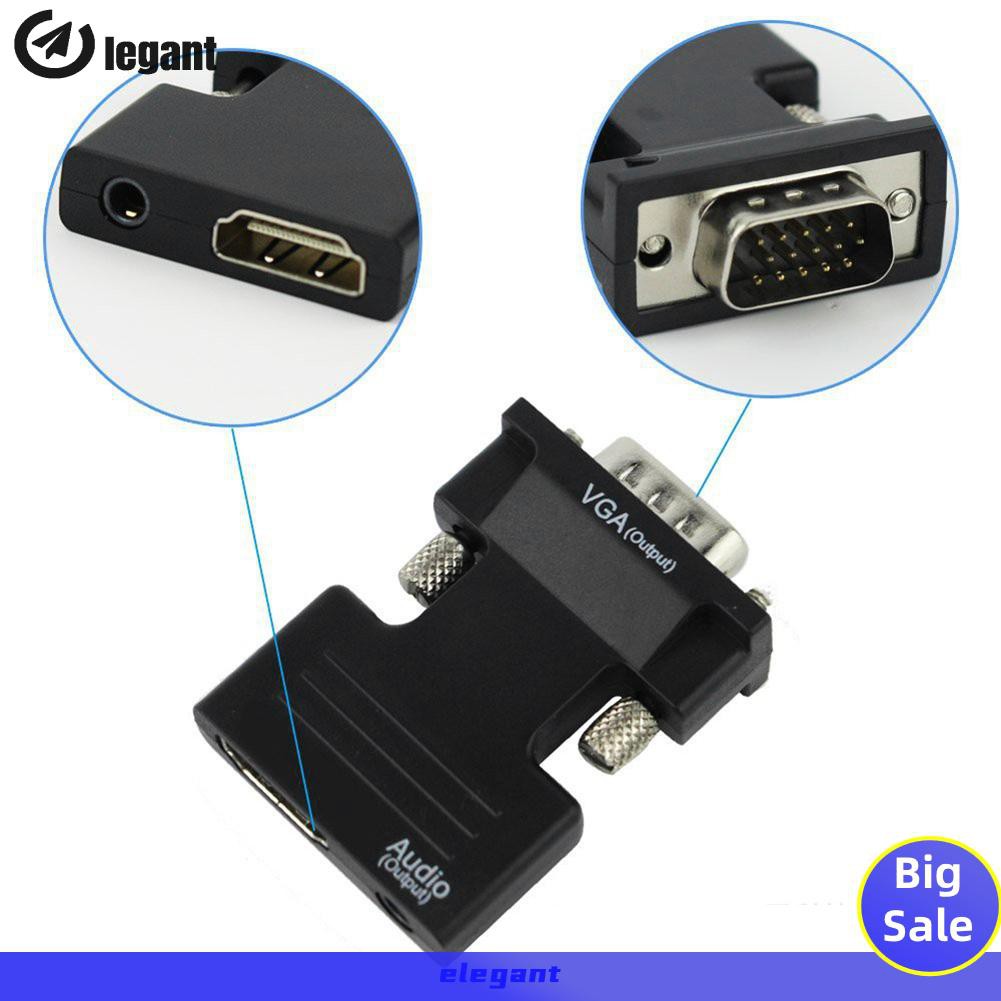 Bộ Chuyển Đổi Hdmi 1080p Sang Vga Cho Máy Tính