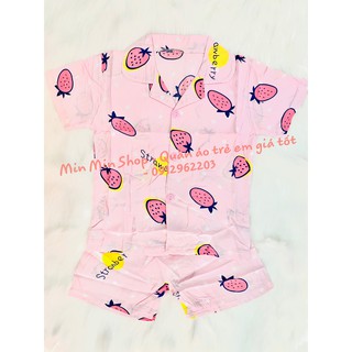 [HOT] - BỘ ĐỒ PIZAMA BÉ GÁI COTTON LỤA MÙA HÈ (HÀNG LOẠI 1)