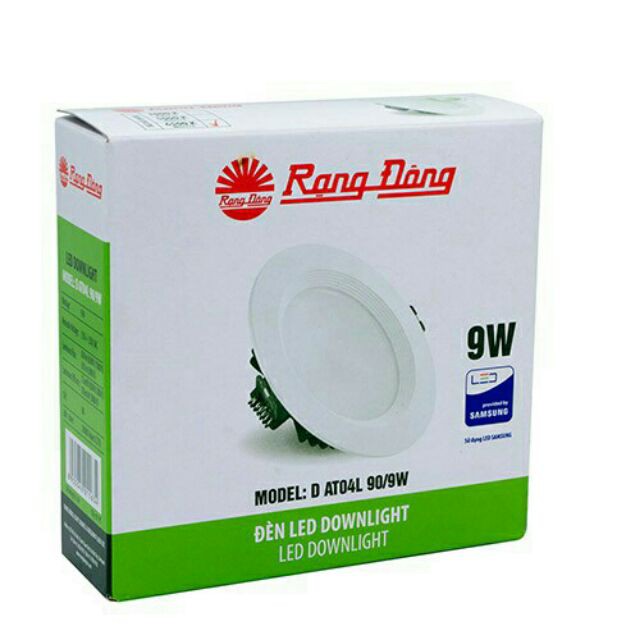 Đèn LED âm trần Downlight Rạng Đông 90/9W DAT04L D AT04L 90/9W