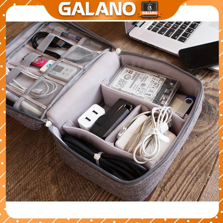Túi đựng điện thoại nữ GALANO đựng phụ kiện điện thoại, đồ công nghệ, cáp sạc, pin dự phòng và đồ cá nhân TA-001186