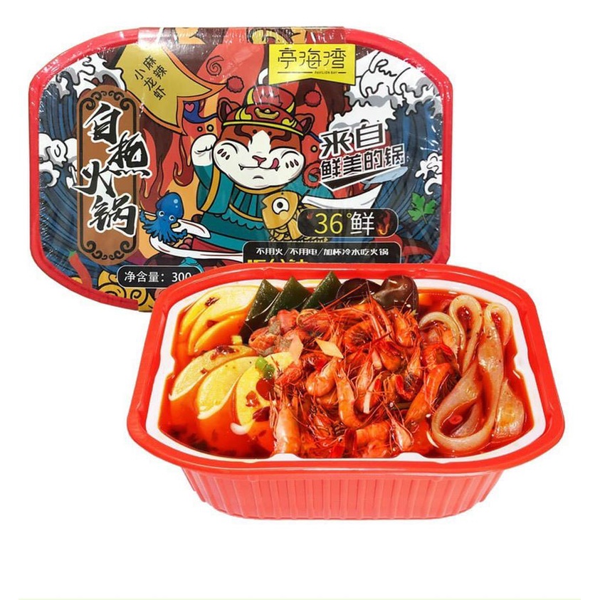 Lẩu tự sôi tôm hùm đất siêu to ăn liền 300g