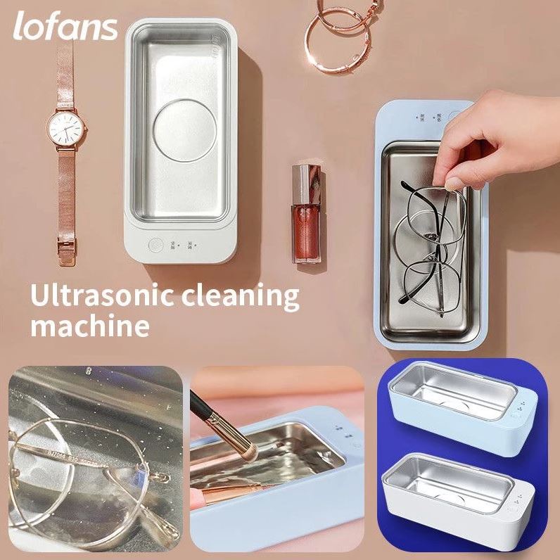 Máy làm sạch bằng sóng siêu âm đa năng Lofans CS-602 - Vệ sinh trang sức/ kính mắt/ đồng hồ/ ty giả/ thìa dĩa ...