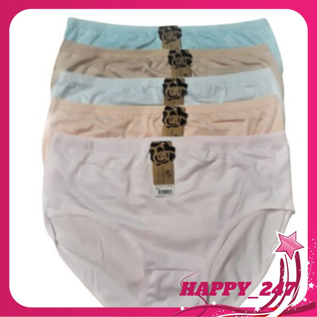 Quần lót nữ cạp cao trơn chip nữ big size 3xl Q44064 cho người già trẻ béo mập 60kg 70kg
