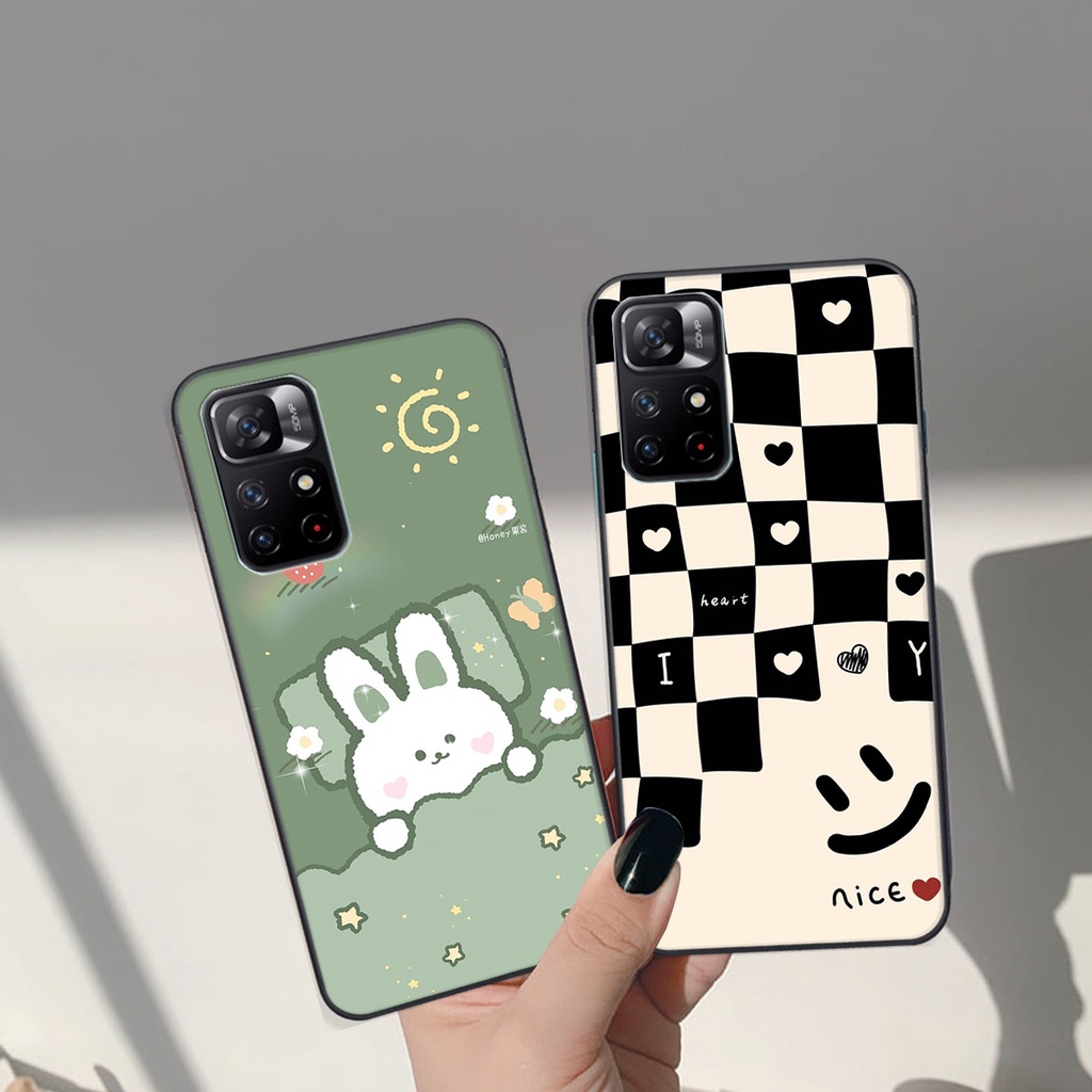 Ốp lưng Xiaomi REDMI NOTE 11S 5G in hình Gấu nâu - hồng, Gấu Be@rick  cực CUTE, DỄ THƯƠNG