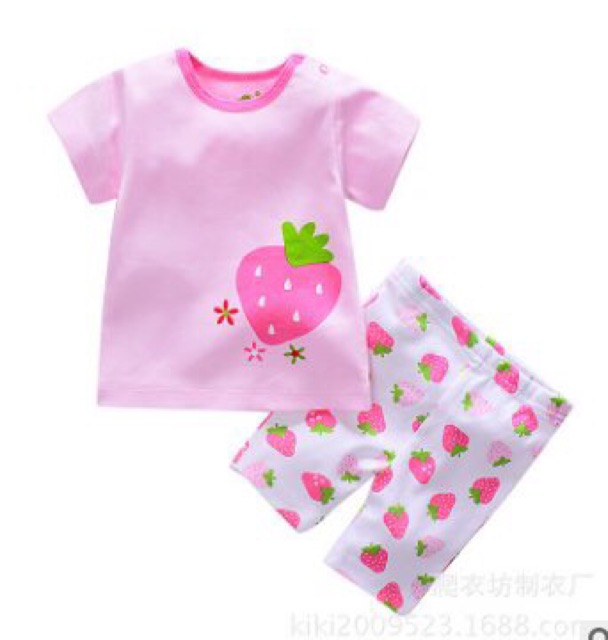 Bộ quần áo bé trai/bé gái mùa hè Cotton Payifang