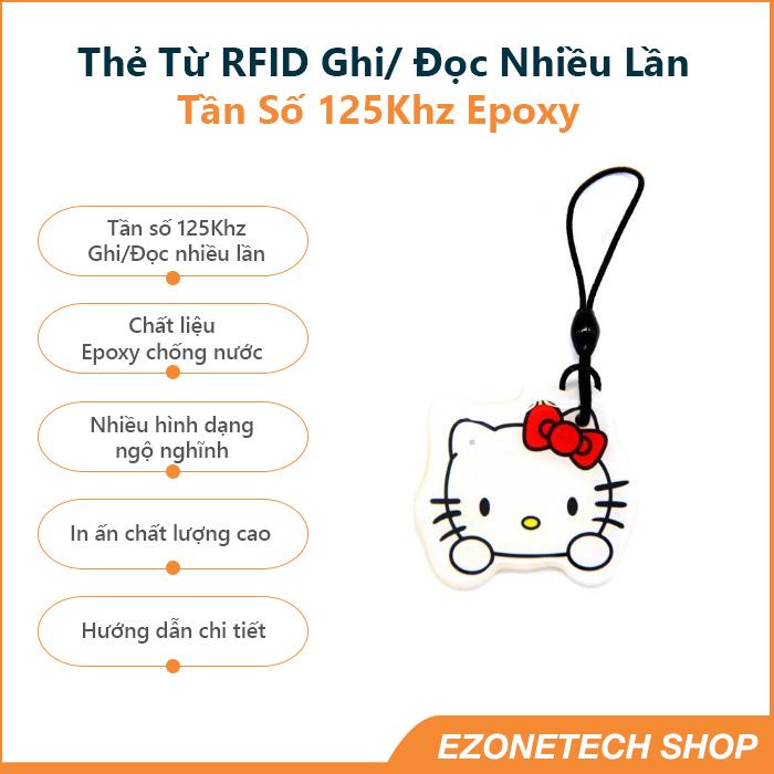 Thẻ Từ Tần Số 125Khz Chép Được Nhiều Lần Dạng Epoxy Hình Ngộ Nghĩnh- EZoneTech