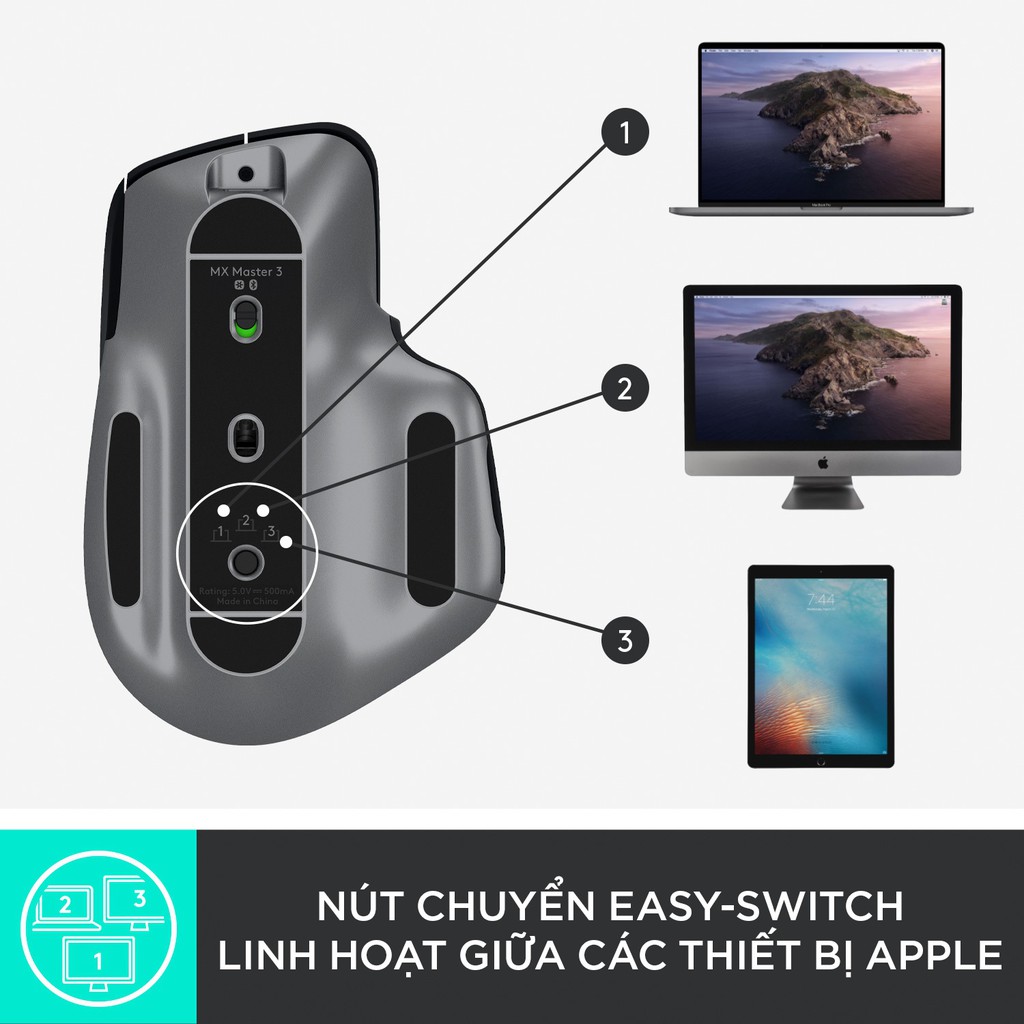 Chuột không dây bluetooth Logitech MX Master 3 For Mac (Macbook, iPad Pro) - Chính hãng