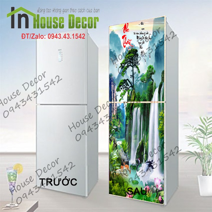 [LOẠI 1] - Miếng dán Tủ lạnh dày dặn - Chống thấm nước - Decal dán Tủ lạnh, Máy giặt nhiều Kích cỡ - Màu sắc Đẹp