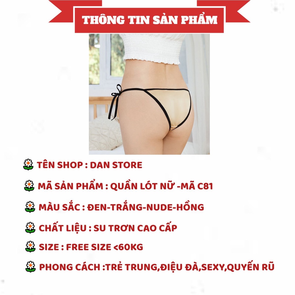Quần Lót Nữ - Quần lót su thun lạnh cao cấp mềm mại kháng khuẩn DAN STORE MÃ C81
