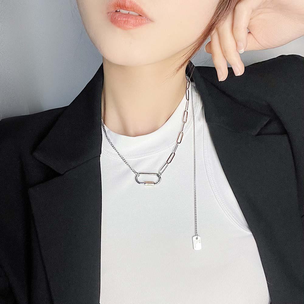 Vòng cổ Choker Mặt Hình Học Đơn Giản Phong Cách Hàn Quốc Cho Nữ
