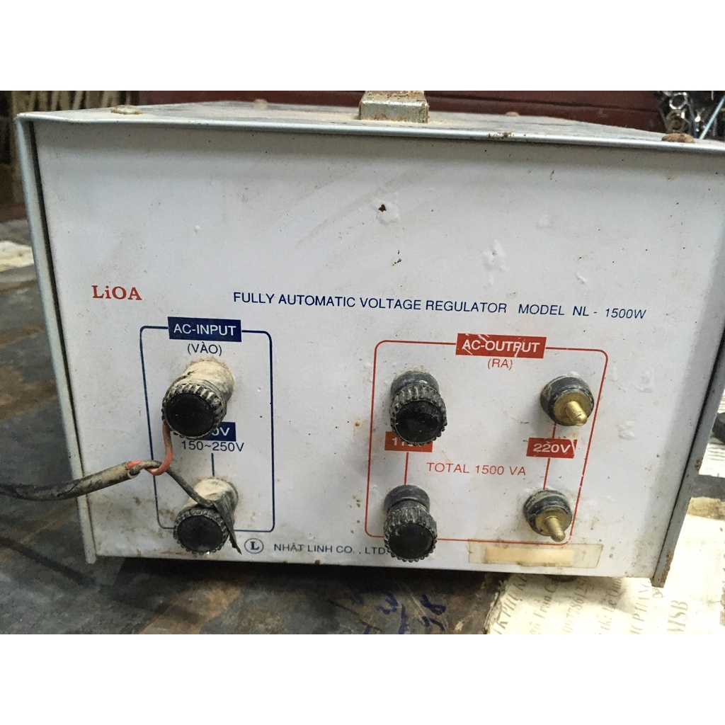 CHÍNH HÃNG  Bộ đổi điện Ổn áp Lioa LI-OA LIOA CÔNG SUẤT 1500w (1,5kva) máy dây đồng nặng cũ, chuyển 220v sang 110v