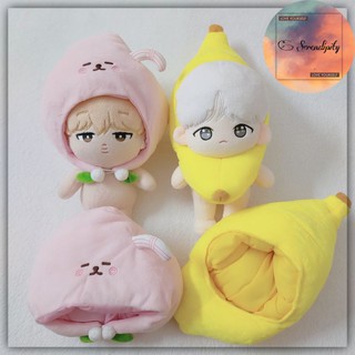 Mũ Đào, Mũ Chuối cho doll 20cm