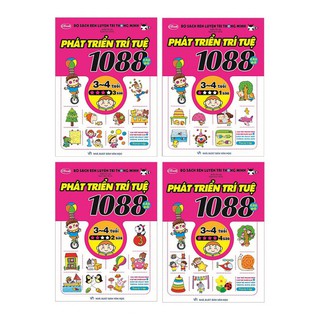 1088 Câu Đố Phát Triển Trí Tuệ 3 - 4 tuổi (Bộ 4 Cuốn)