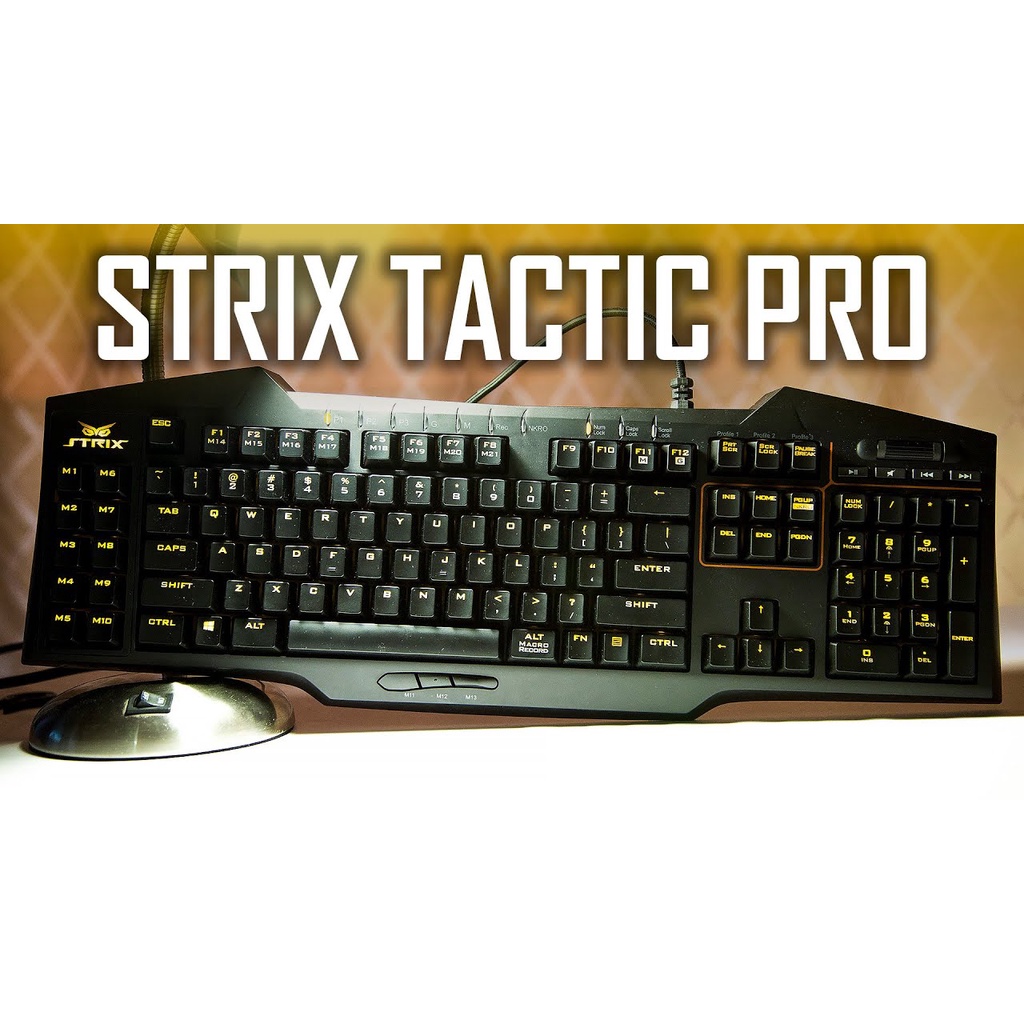 Bàn phím ASUS Strix Tactic Pro hàng trưng bày xả kho cuối năm, bàn phím cơ có macro record, bàn phím hỗ trợ chơi game, v