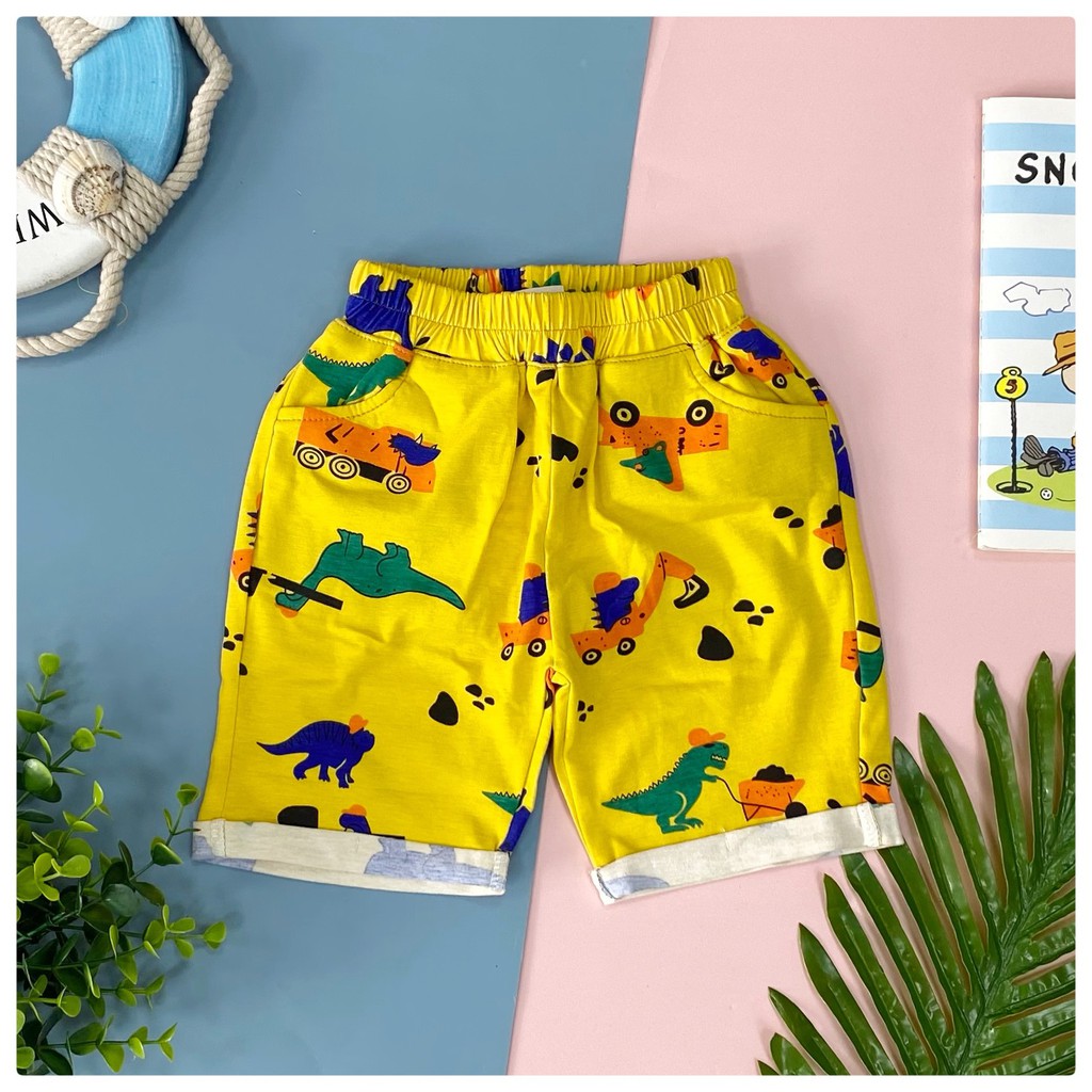 Quần cotton 4 chiều đứng dáng , họa tiết cực đẹp mặc đi chơi đi học cho bé trai từ 10 - 30 kg