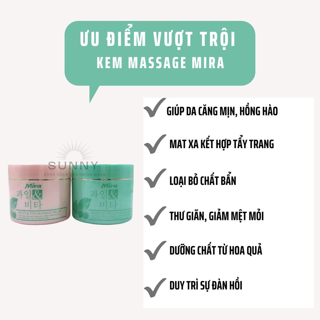 Kem massage toàn thân Mira 300g mát xa, thư giãn, giảm căng thẳng, giúp da luôn hồng hào, khỏe mạnh