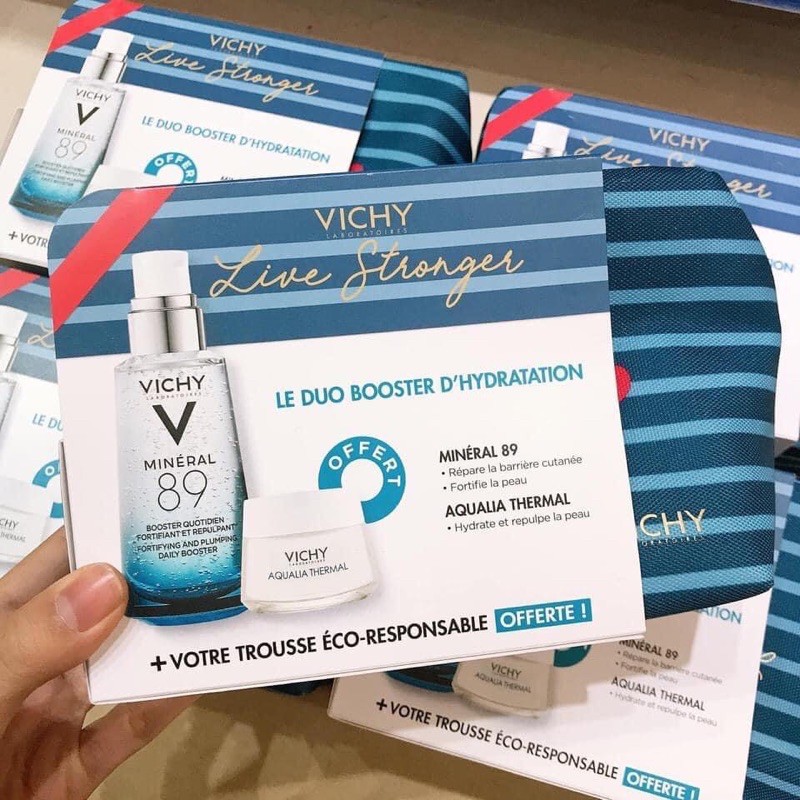 SÉT SERUM VICHY MINERAL 89 + TẶNG KEM DƯỠNG AQUALIA THERMAL