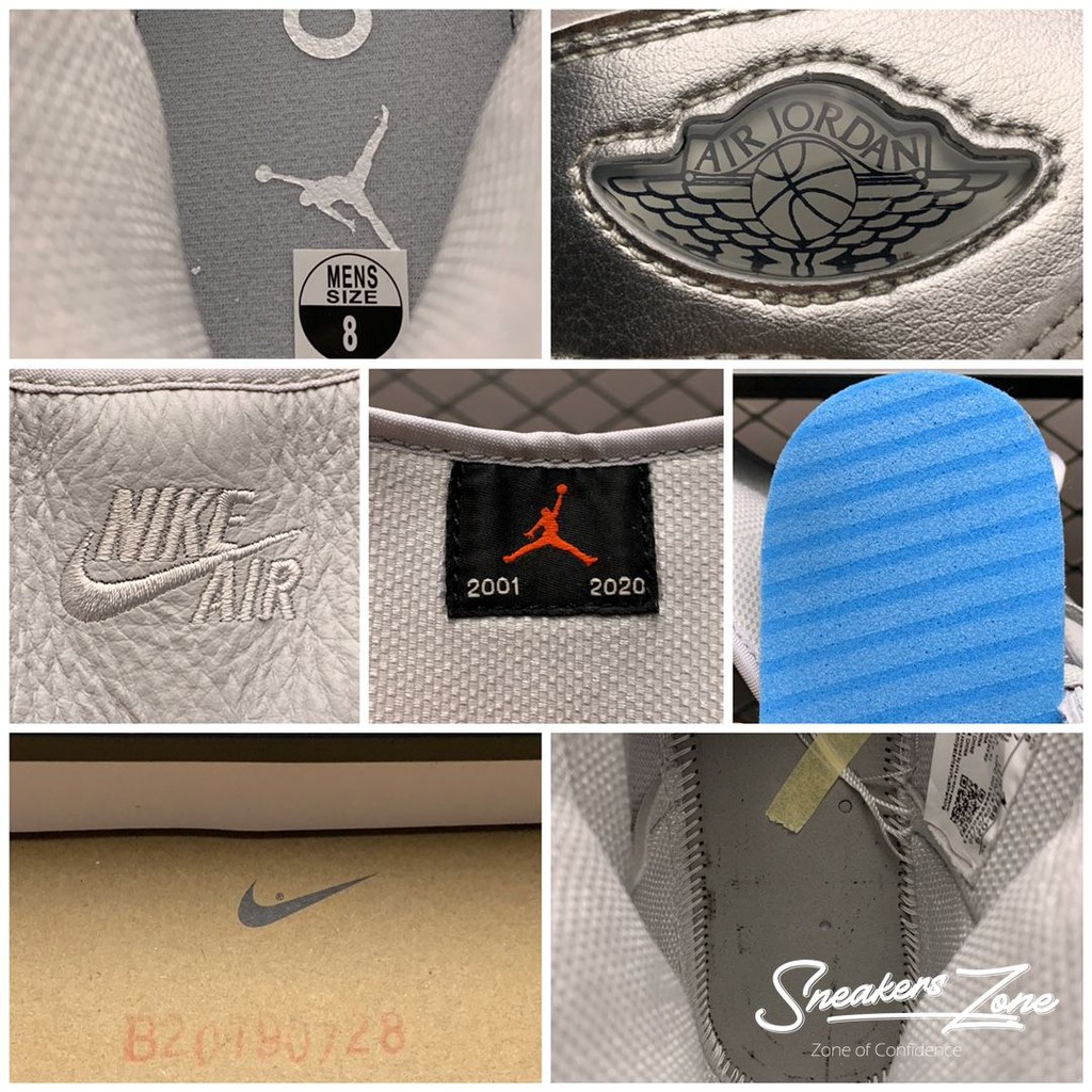 (FREESHIP+HỘP+QUÀ) Giày thể thao AIR JORDAN 1 CO Japan Neutral Grey (2020) xám bạc cao cổ | BigBuy360 - bigbuy360.vn