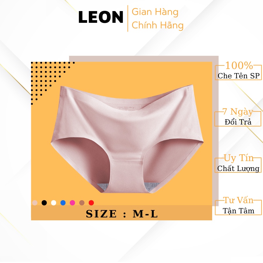 Quần Lót Su Nữ Không Đường May Co Dãn 4 Chiều Mềm Mịn Siêu Thấm Hút LEON 5032-5033