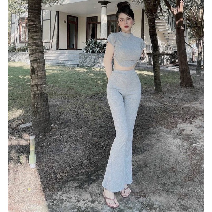 Quần thun ống loe loại đẹp