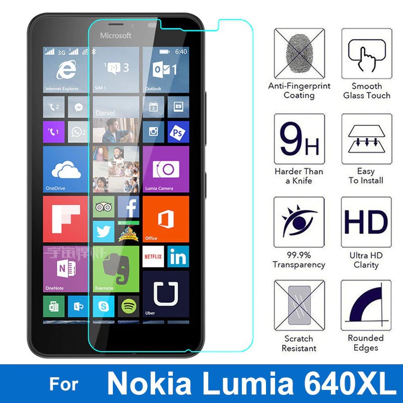 Kính Cường Lực Microsoft Lumia 640 XL có mài cạnh 2.5D