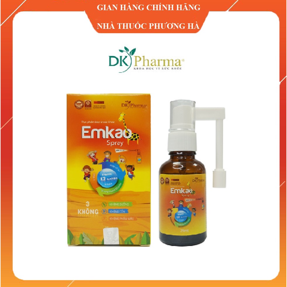 EMKAO Spray Xịt định liều bổ sung Vitamin D3 ( Hàng Chính Hãng)