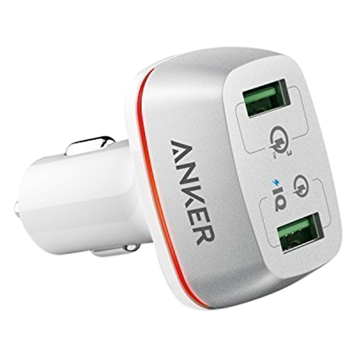 Adapter Sạc Xe Hơi 2 Cổng Anker PowerDrive+ 42W Hỗ Trợ Sạc Nhanh QC 3.0 - A2224 -Trắng