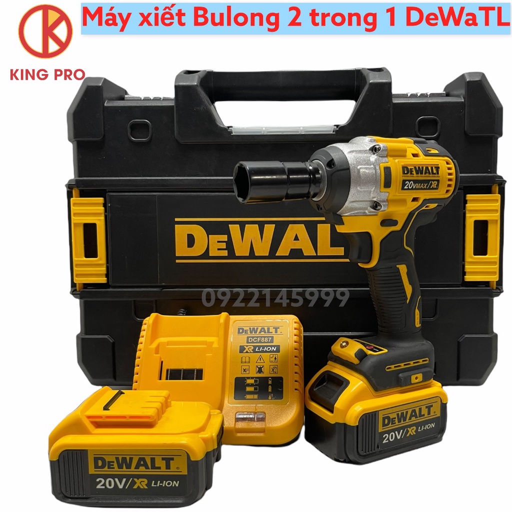 Máy siết BuLong DEWALT 20V DFC887, Động cơ Không chổi Than hàng chính Hãng