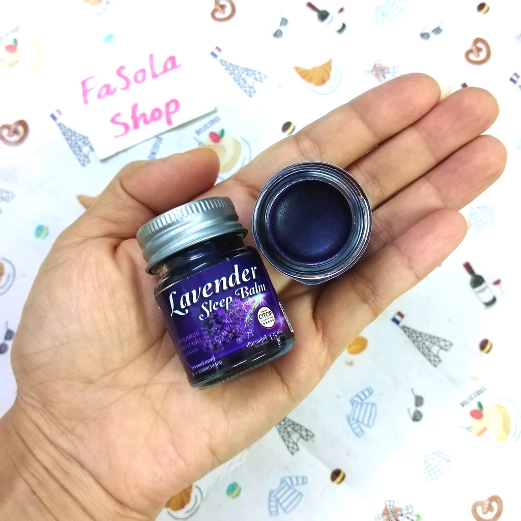 Dầu cù là OTOP LAVENDER SLEEP BALM 15g Thái Lan hoa oải hương ngủ ngon tím