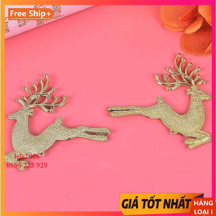 Phụ kiện Treo trang trí Cây thông Giáng Sinh Noel hình Con Tuần Lộc