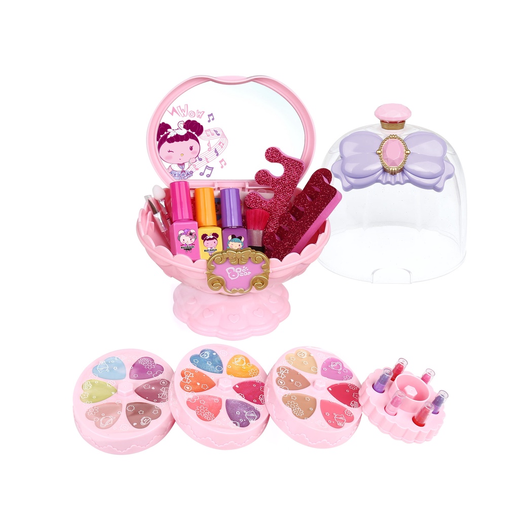 Đồ chơi trẻ em Trang Điểm Công Chúa Màu Hồng An Toàn Cho Bé