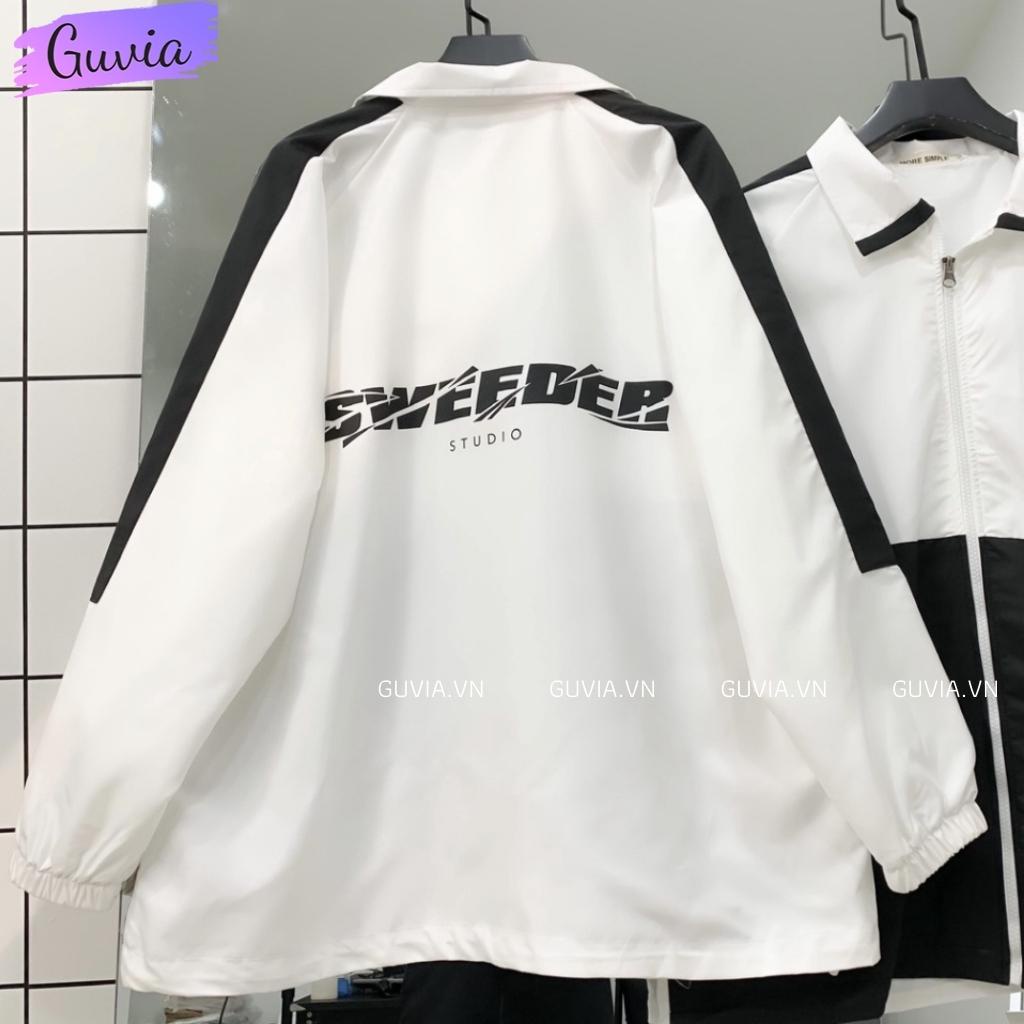 Áo Khoác Bomber Dù SWEEDER Nam Nữ Ulzzang Unisex Kiểu Form Rộng 2 Lớp Jacket GUVIA