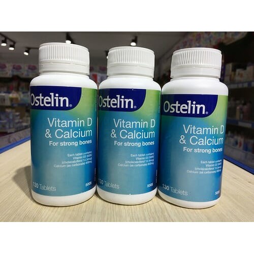 Vitamin cho bà bầu Ostelin Canxi ,Vitamin D,130v, Úc - tiệm mẹ Gấu