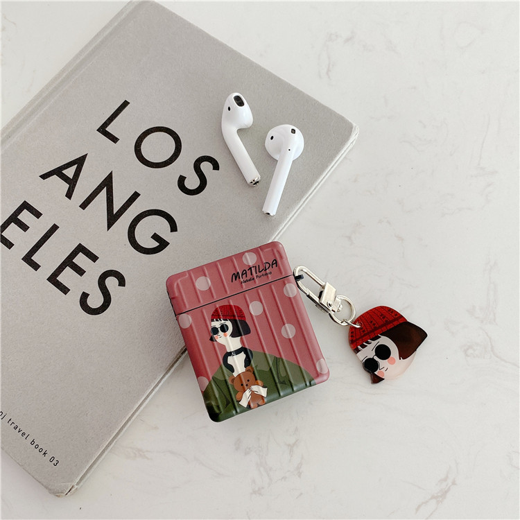 Vỏ bảo vệ hộp sạc tai nghe bằng silicon chống sốc thời trang cho Apple AirPods 1/2/pro