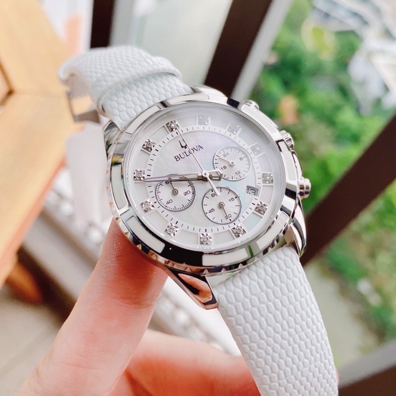 Đồng hồ nữ Bulova 96P193 Chronograph size 36mm