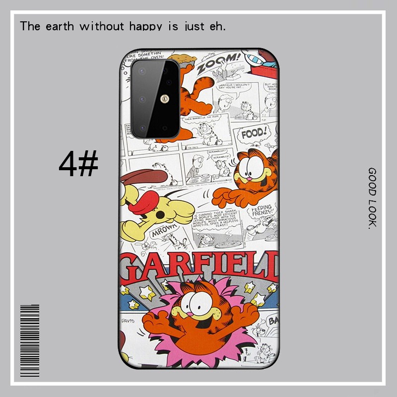 Samsung Galaxy A9 A8 A7 A6 Plus A8+ A6+ 2018 A5 A3 2016 2017 Casing phone Soft Case 34MB Cartoon Garfield cat