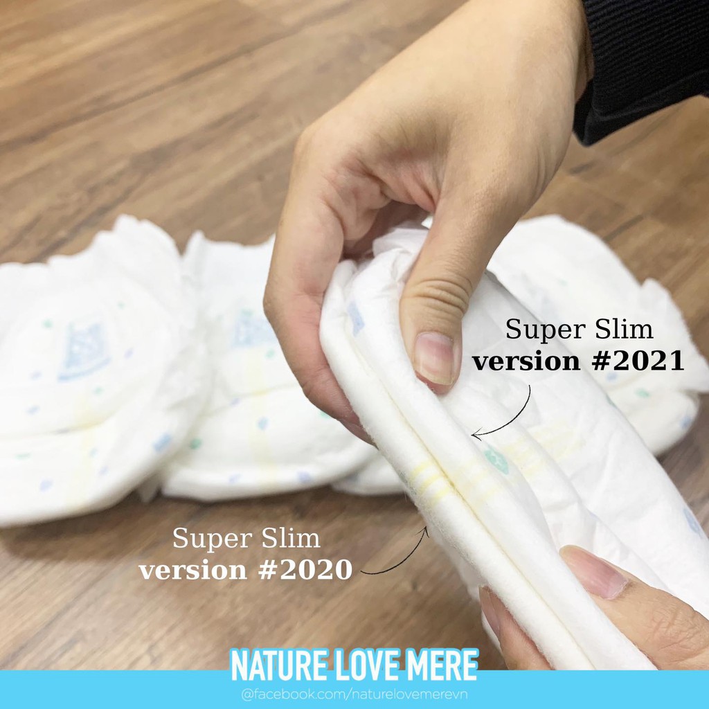 BỈM DÁN/ QUẦN NATURE LOVE MERE HÀN QUỐC DÒNG SUPERSLIM VERSION 2021 S26/M24/L22/XL20/XXL18