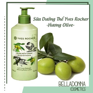 [CHÍNH HÃNG] Sữa Dưỡng Thể Hương Olive Yves Rocher Olive Petit Grain Lait Corps Relaxant Body Lotion 390ml