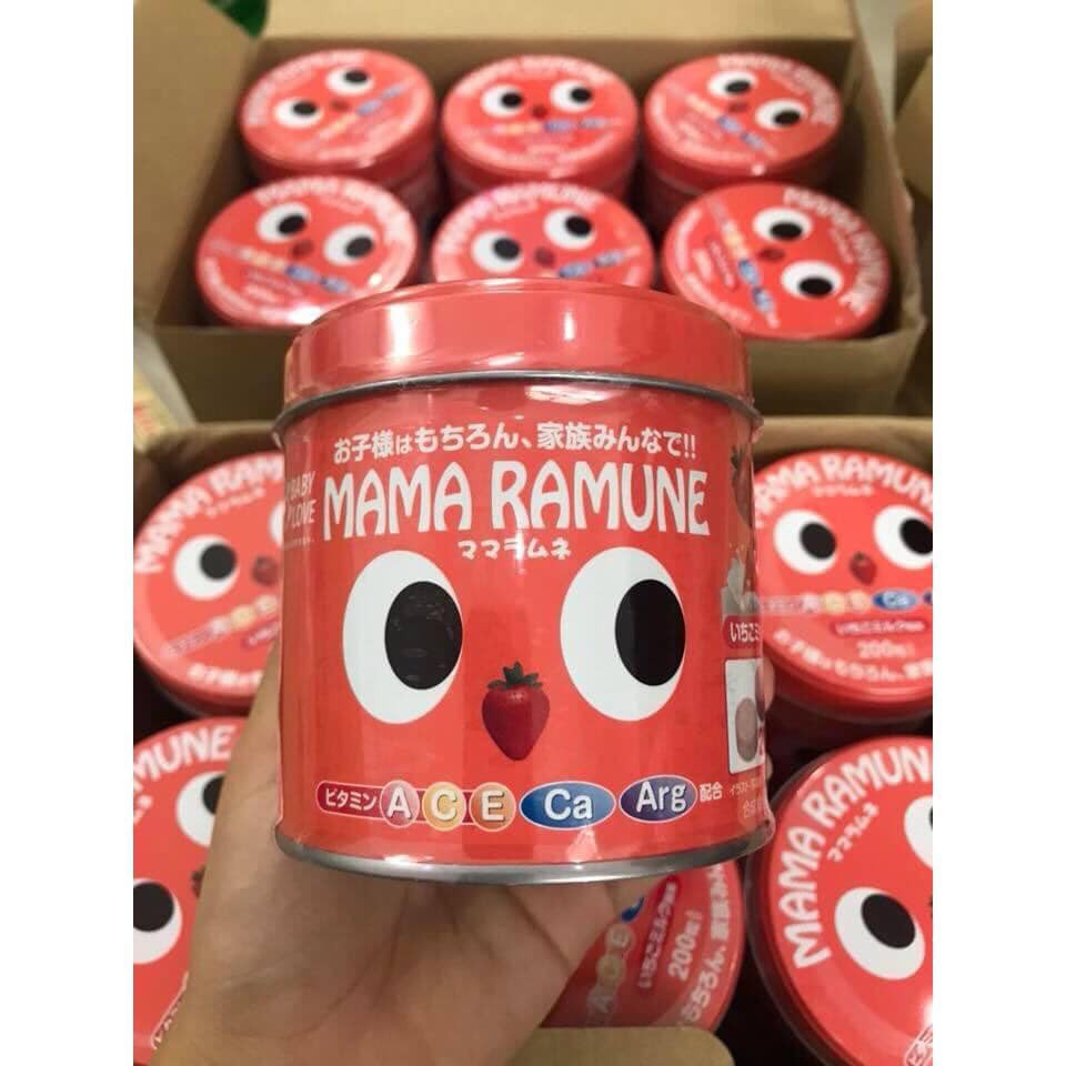 Kẹo cho trẻ biếng ăn Mama Ramune của Nhật Bản 200 viên